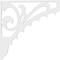 Ekena Millwork Genova Architectural Grade PVC Bracket, 5/8"W X 22"D X 22"H BKTP01X22X22GE - alternate 3